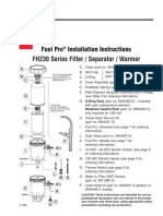 Fuel Pro Installation Instructions FH230 Series Filter / Separator / Warmer