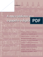 A Nova Biblioteca - o Papel e o Digital