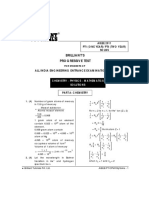 Brilliant'S Progressive Test: All India Engineering Entrance Examination, 2011