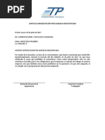 Carta de Amonestación Por Ausencia Injustificada