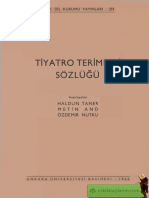 H. Taner, M. And, O. Nutku - Tiyatro Terimleri Sozlugu