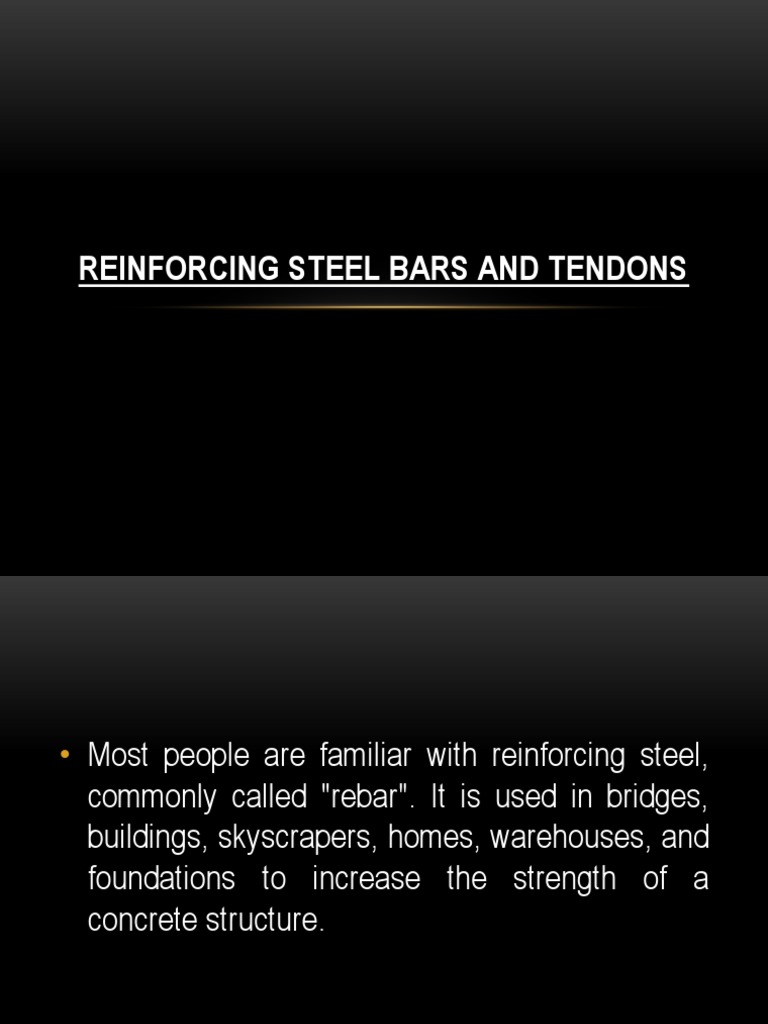 Steel Tendons in Reinforced Concrete | PDF | Prestressed Concrete ...