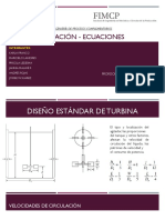 Ecuaciones Agitación