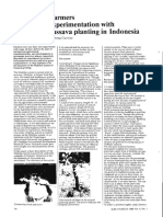 Farmers Experimentation With Cassava Planting in Indonesia: Gerard H. de Bruijn A N D Bambang Guritno