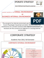 Corporate Internal Environment or Business Internal Environment