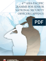 4TH Asia-Pacific Programme For Senior National Security Officers (Appsno)