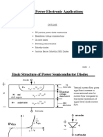 Diodes For Power Electronic Applications: Outline