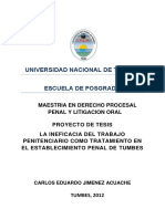 2012_Proyecto_La Ineficacia Del Trabajo Penitenciario Como Tratamiento en El Establecimiento Penal de Tumbes_Jimenez