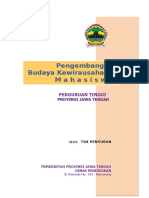 Panduan Program Pengembangan Budaya Kewirausahaan Mahasiswa