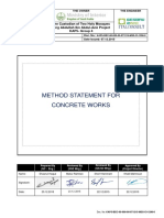 Concrete Works Method Statement