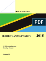 Tanzania Fertility and Nuptiality Report from 2012 Census
