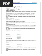 Download 8146 Lab - Calculating IPv4 Subnets by Miriam Arista SN356178871 doc pdf