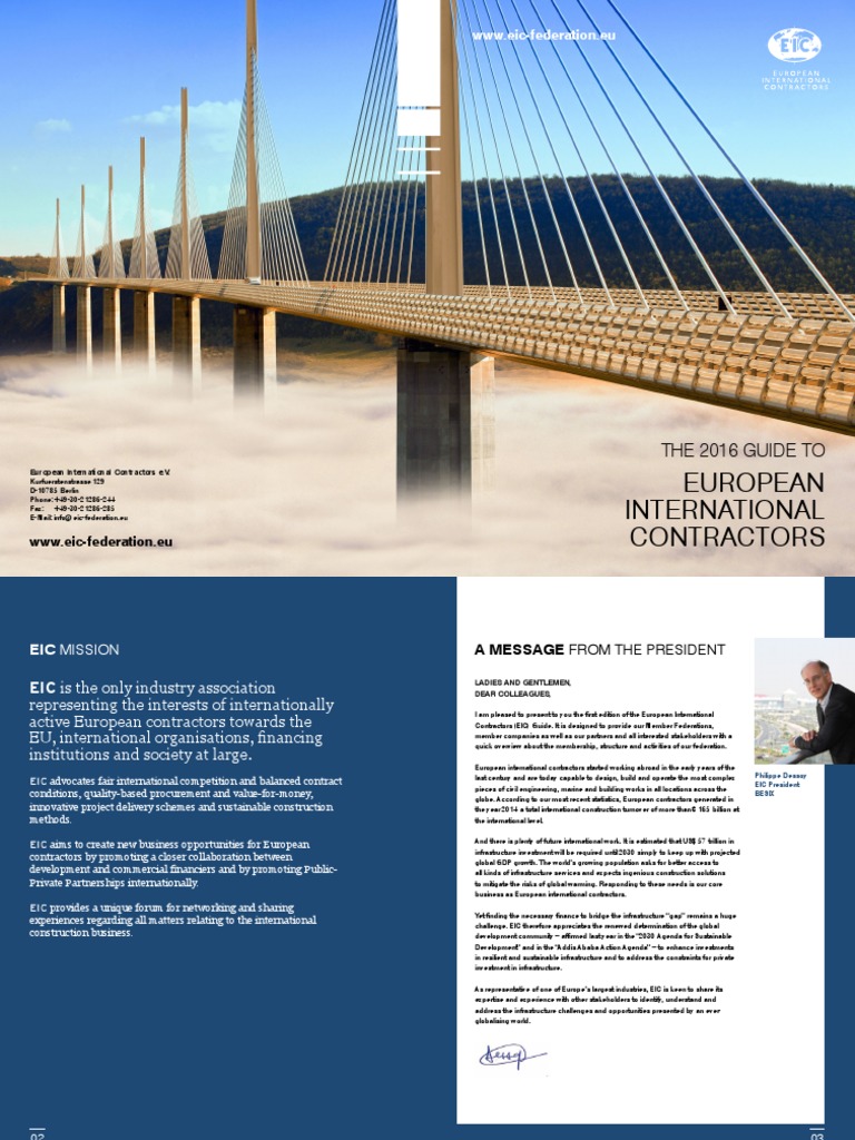 EIC Guide for European Contractors | PDF | Procurement | European Union