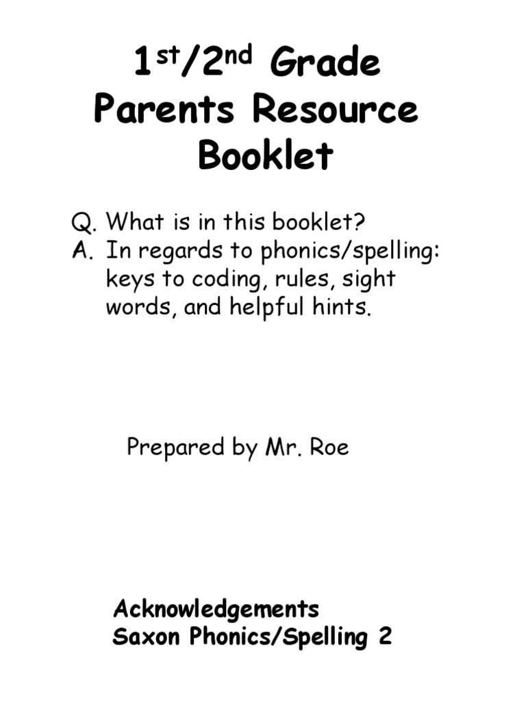 Saxon Phonics & Spelling Guide 2 | PDF | Consonant | Syllable
