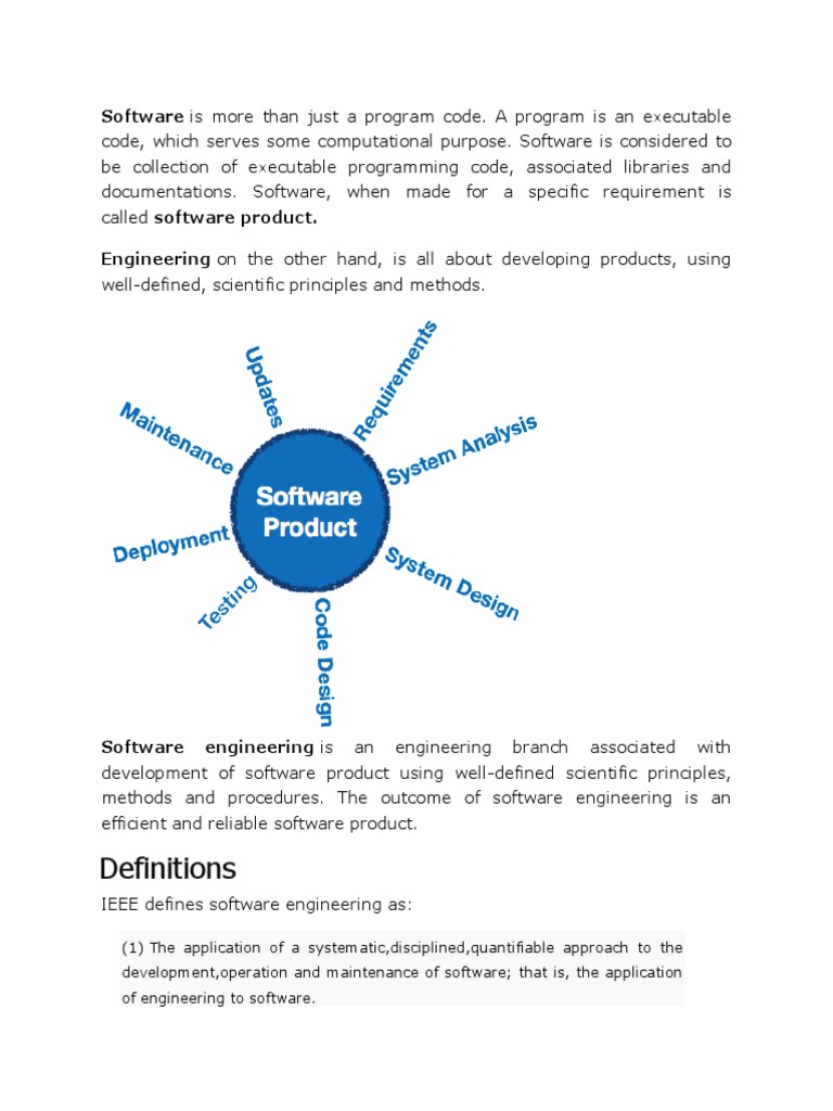 Software Development Definitions Explained | PDF | Software Development ...