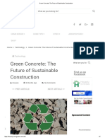 Green Concrete - The Future of Sustainable Construction