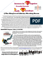 Superheroes in Disguise Screening Flyer - End of America