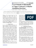 Synthesis of 1,2,3-Triazole 5-Chloroisatin Derivatives Via Copper-Catalyzed 1,3-Dipolar Cycloaddition Reactions