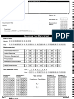 Speaking Test Mark Sheet C1 C2