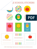 Papercrave Printable School Stickers