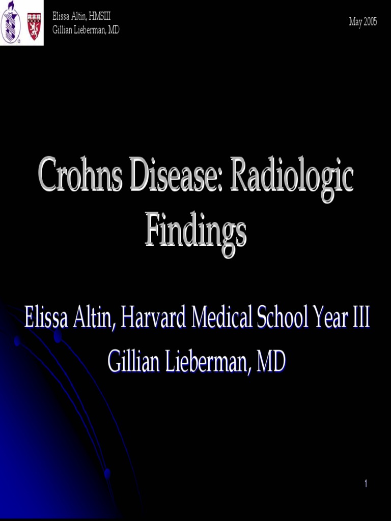 Crohns Disease Radiologic Findings PDF Crohn's Disease Digestive