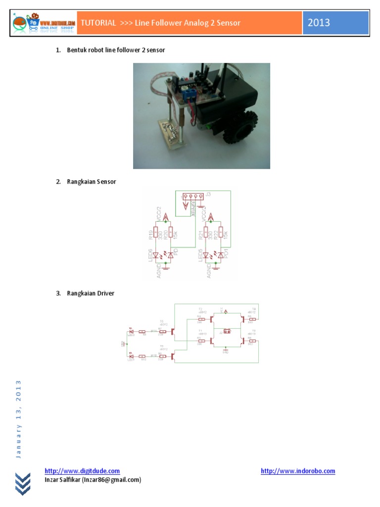 Tutorial Robot Line Follower 2 Sensor | PDF | Sains & Matematika ...