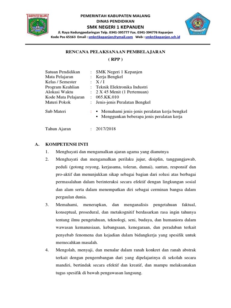 Soal Pilihan Ganda Teknik Kerja Bengkel Elektronika - Info ...