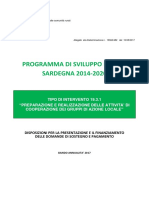 Programma Di Sviluppo Rurale SARDEGNA 2014-2020