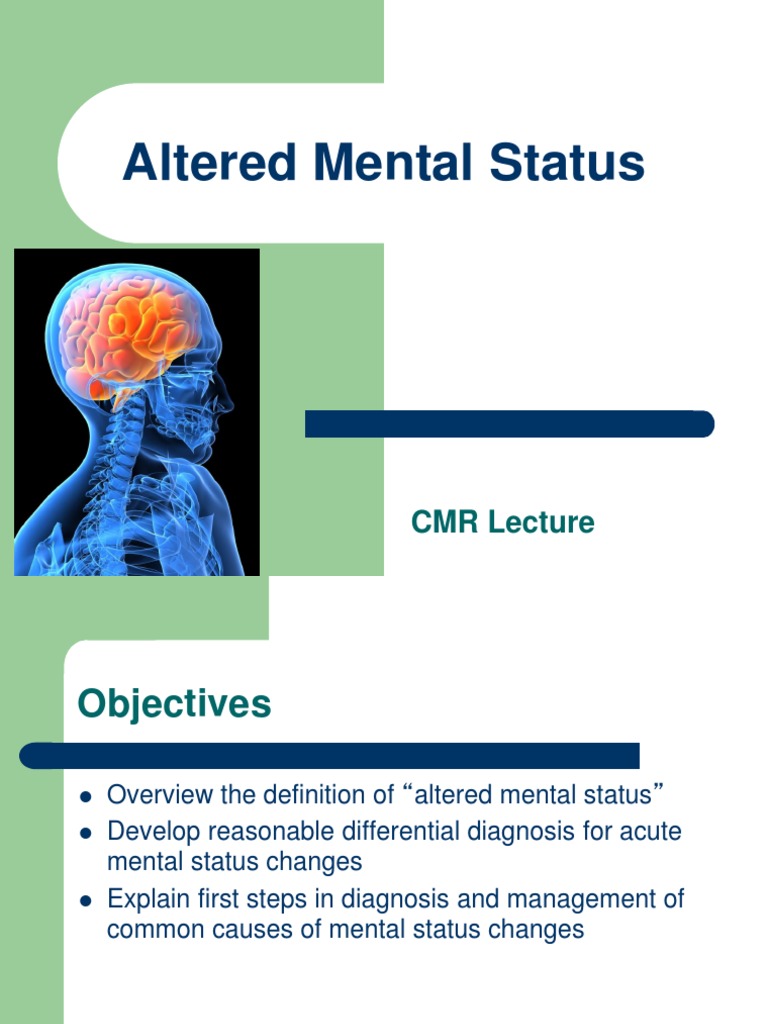 Acute Altered Mental Status Overview | PDF | Shock (Circulatory ...