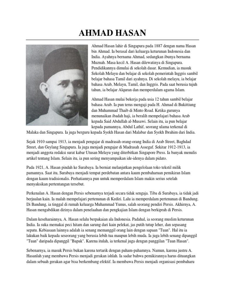 Ahmad Hasan | PDF | Seni & Disiplin Bahasa | Klasik