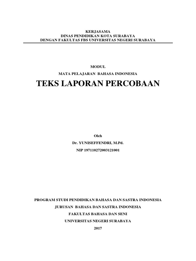 6 Modul Ppmg Teks Laporan Percobaan