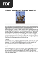 Download 7 Sumber Energi Alternatif Pengganti Energi Fosil by Hatami Karsa Sugandi SN356193758 doc pdf