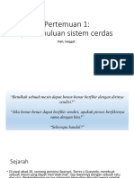 Pertemuan 1 Sistem Cerdas 