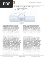 Effect of Soil Thermal Resistivity on Underground Cable Installation