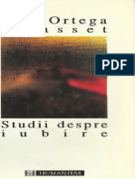 José Ortega y Gasset-Studii Despre Iubire-Humanitas (1995) PDF