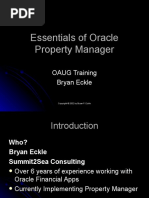 Essentials of Oracle Property Manager