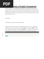 Pocket Crossword Dictionary Pdf Pdf Crossword Linguistics
