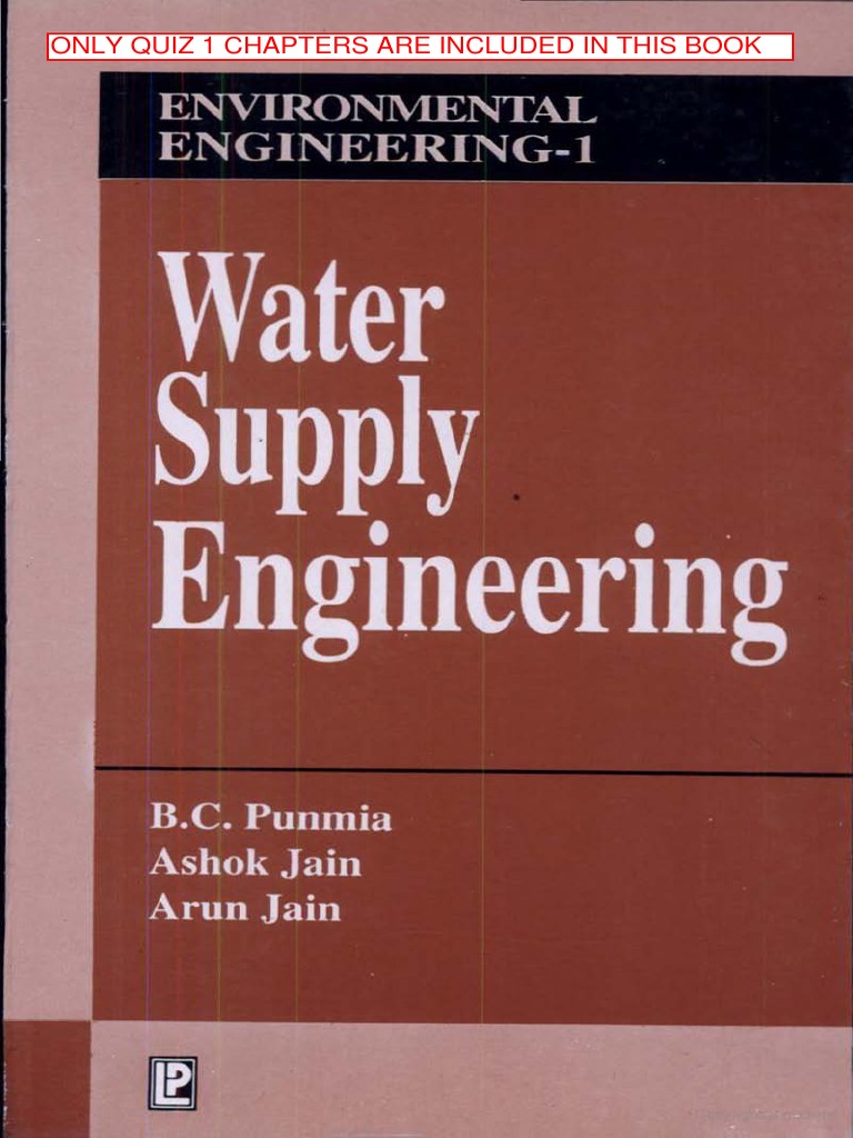 Water Supply Engineering by B.C.Punmia, Ashok Jain, Arun Jain PDF PDF