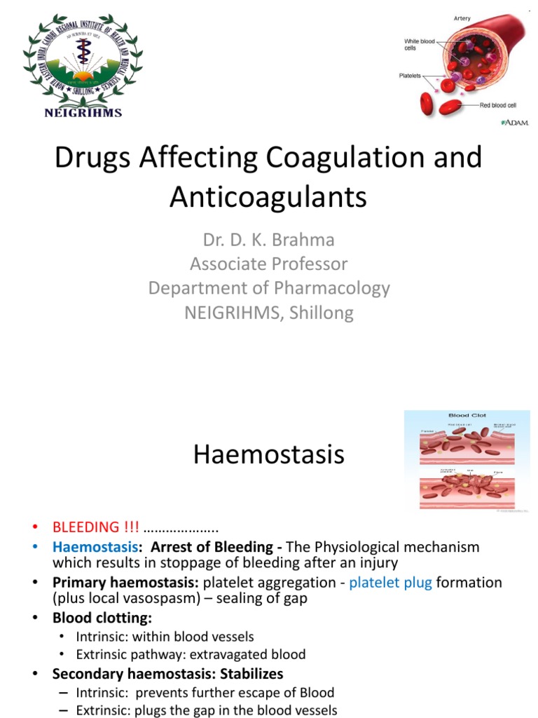 Drugs Affecting Coagulation and Anticoagulants | PDF | Coagulation ...