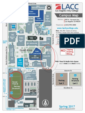 los angeles city college campus map Lacc Campus Map Clausen Hall Pdf Technology Technology General los angeles city college campus map
