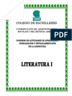Cuaderno de Actividades - Literatura 1 (Colbach) PDF
