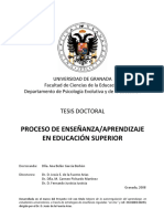 Tesis Proceso de Menseñanza en Educación Superior PDF