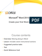 Training Presentation - Create Your First Word Document II