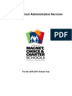 Administrative Services To Charter Schools-Final 2010-2011