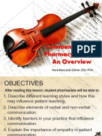 Unit IV. Communication in Pharmacy Practice PDF