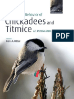 The Ecology and Behavior of Chickadees and Titmice - An Integrated Approach