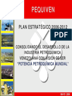 Pequiven Plan Estratégico Consolidando El Desarrollo de La Industria Petroquimica Venezolana Con Visión de Ser Potencia Petroquímica Mundial