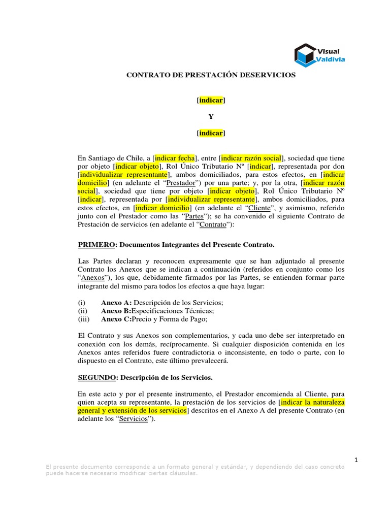 Contrato Prestacion de Servicios Defem CG Cps Web | PDF | Pagos | Arbitraje