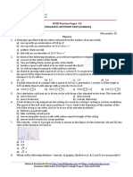 NTSE Practice Paper - 10 Scholastic Aptitude Test (Science)