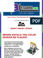 Robot Design Lesson: Color Sensor Positioning and Shielding